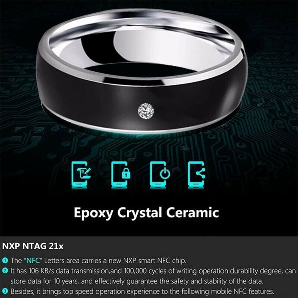 ใหม่แหวนอัจฉริยะ NFC แหวนกันน้ - Smart Ring Nfc Pay บทวิจารณ์และราคา