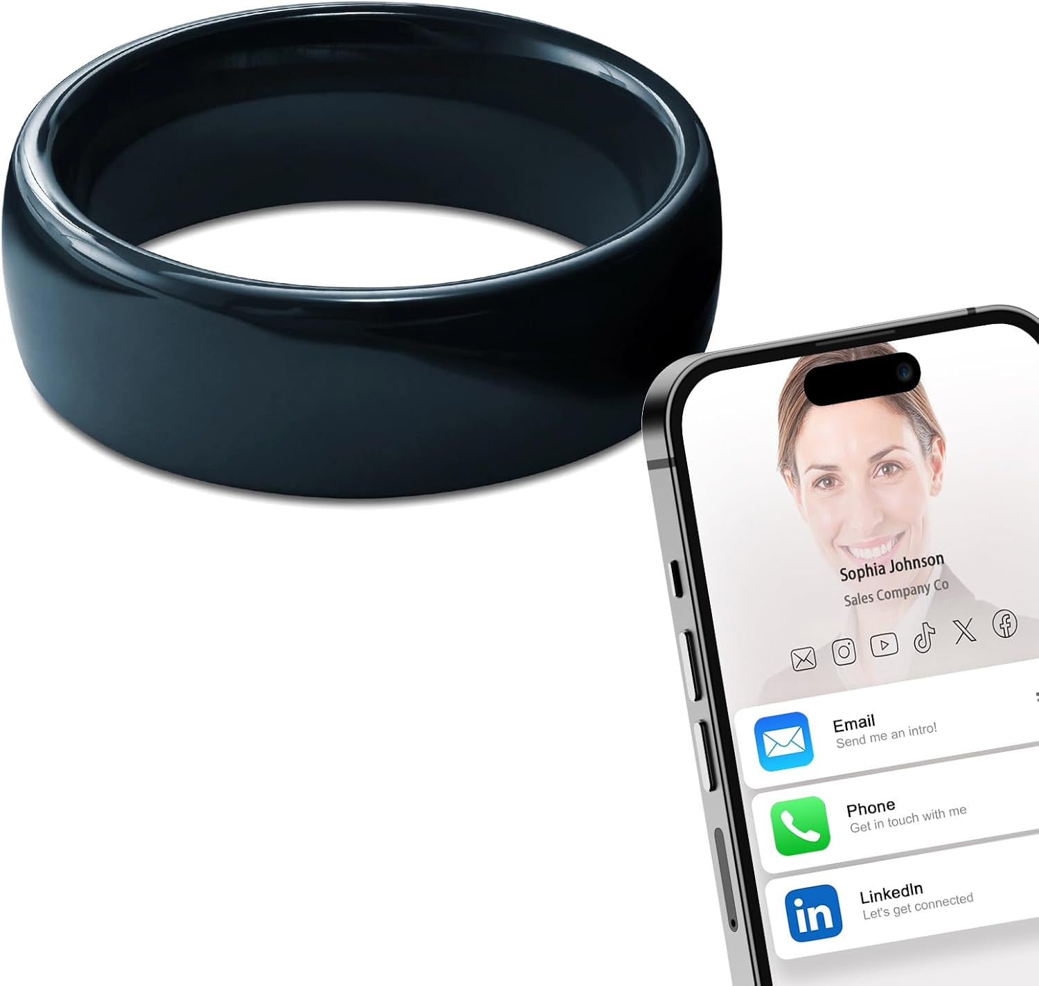 Ntag215 NFC Full Ceramic Smart - Smart Ring Nfc Pay บทวิจารณ์และราคา